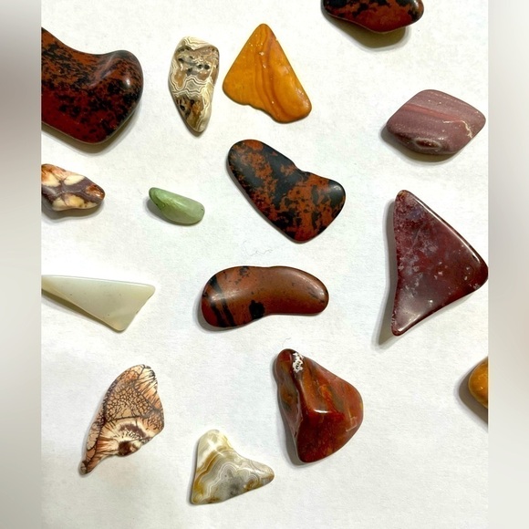 Stones Tumbles Mixed Tumbled Stones Lot of 17 - Picture 9 of 10
